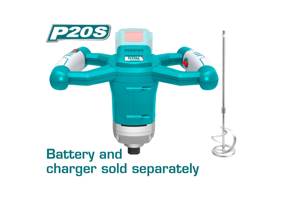 Строительный миксер 20 В/Регулятором Скорости TOTAL TMXLI2001