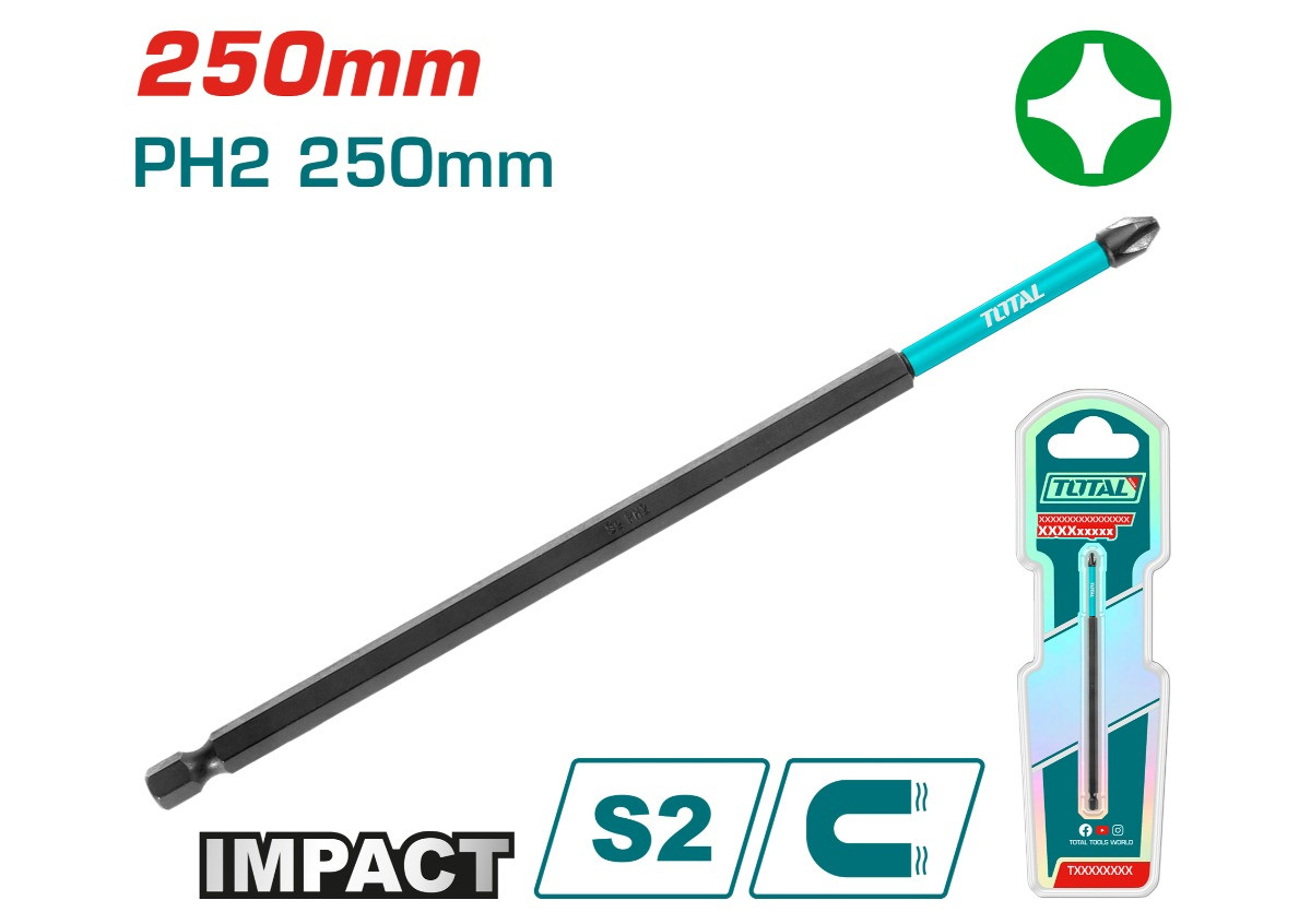 Бита для ударной отвертки  TOTAL TACIM71PH2250