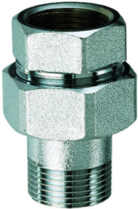 Фитинг прямой трехсоставной 3/4", ВР-американка FAR