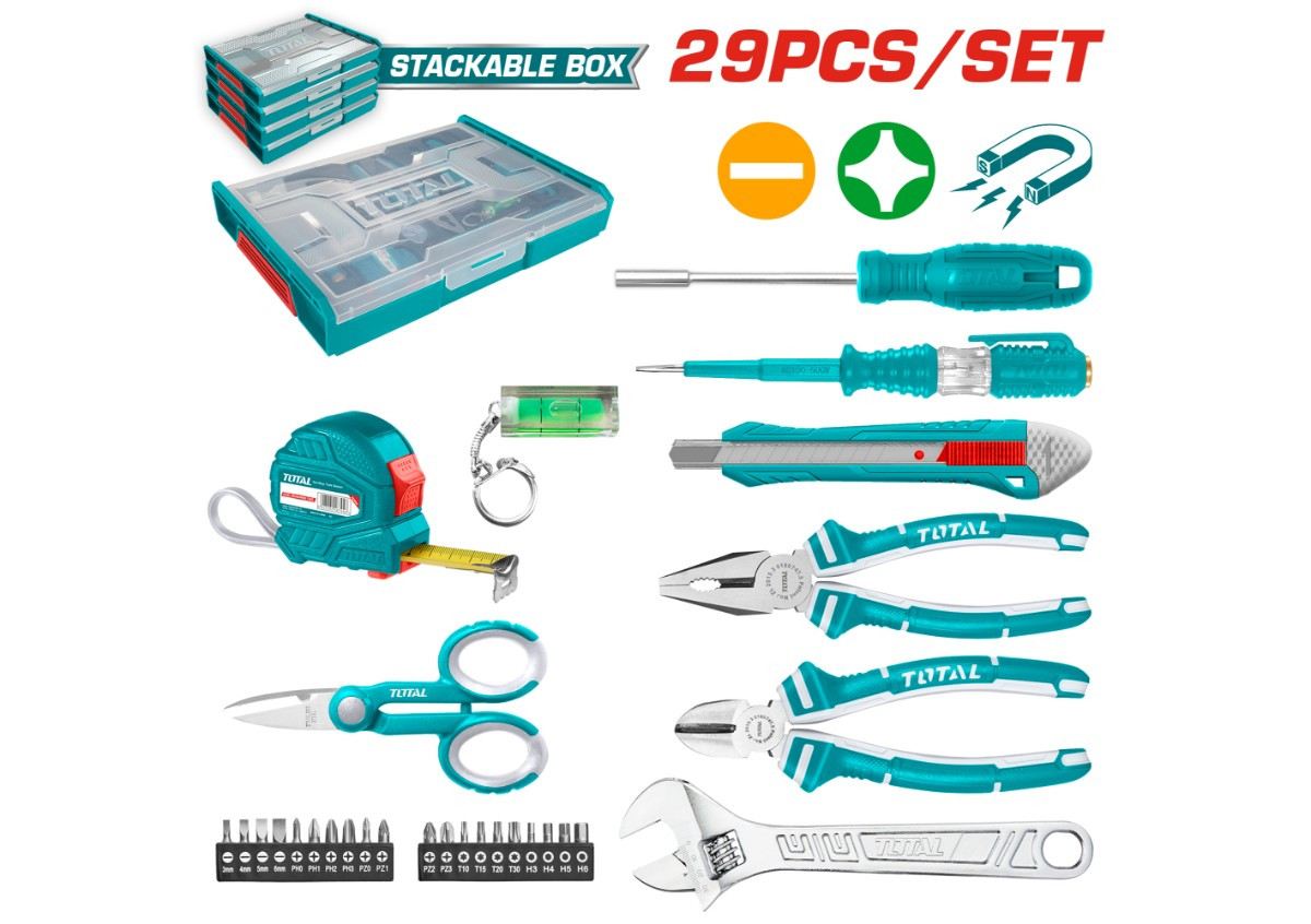 Набор инструментов 29шт TOTAL THKTV02H291