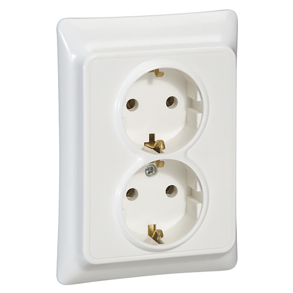 Каптика розетка 2+2B +h Legrand