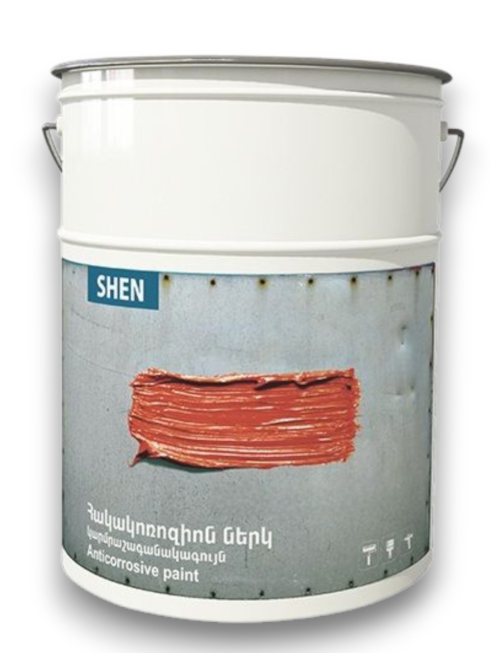 Антикоррозийная краска (красно-коричневая) 20л Shen