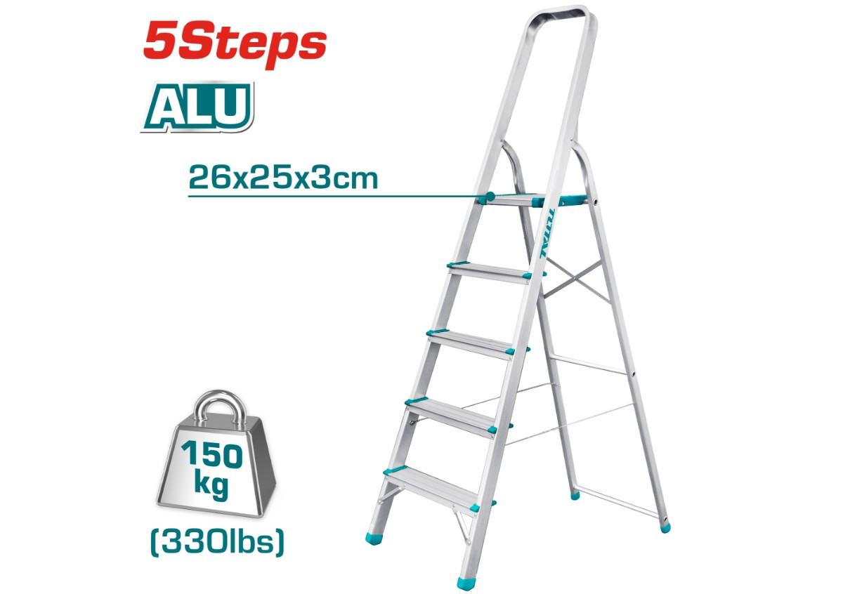 Стремянка 5 ступени 109.7см THLAD06051 TOTAL