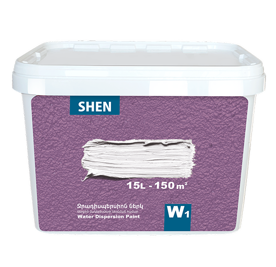Ջրադիսպերսիոն ներկ 10 լ W1 Shen