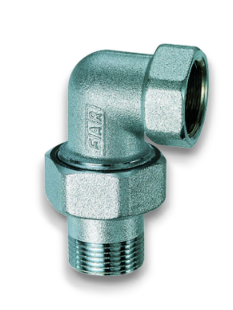 Фитинг угловой трехсоставной 1/2", ВР-американка FAR