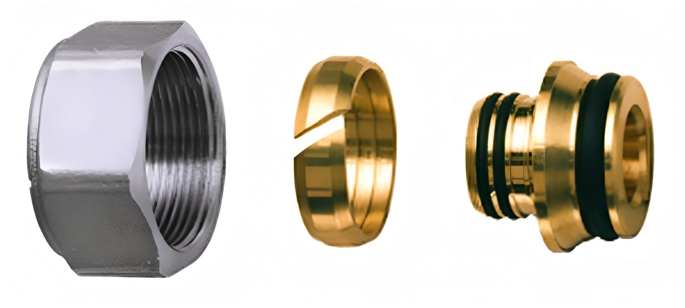 Վերջակապ պղնձե խողովակների համար 20*2, քրոմապատ միացնող պտուտակով M33x1.5 FAR