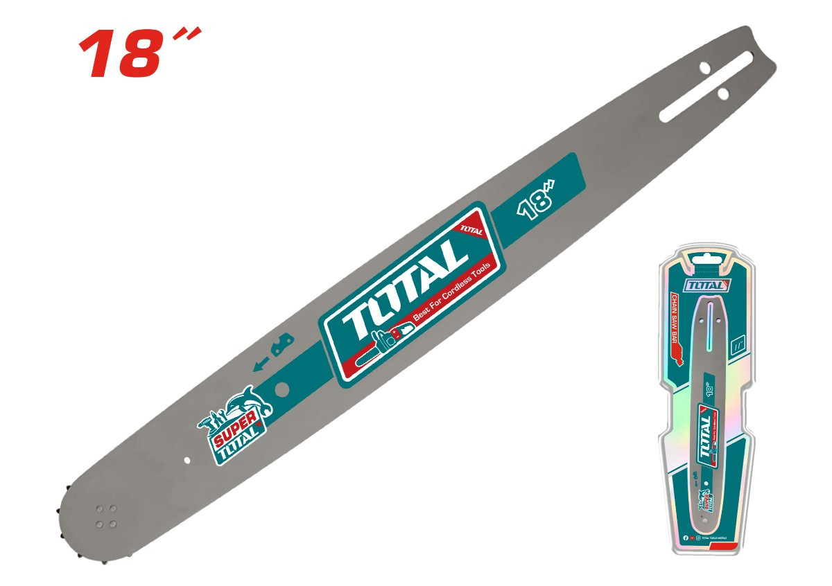 Շղթայավոր սղոցի քանոն 18'' 46սմ TOTAL TGTSB51801