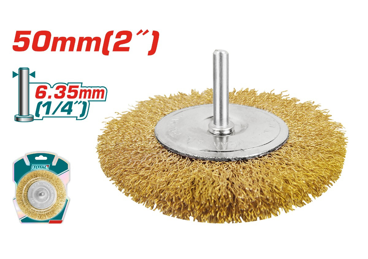 Щетка металлическая 50мм TAC34021  TOTAL