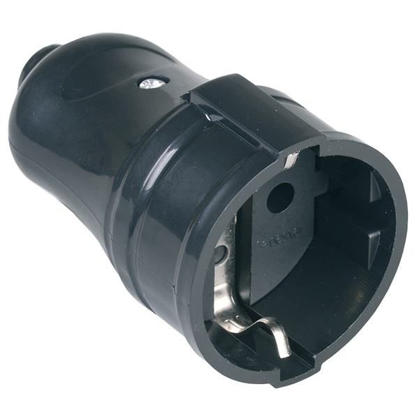 Խրոցակ էգ սև 16A IEK