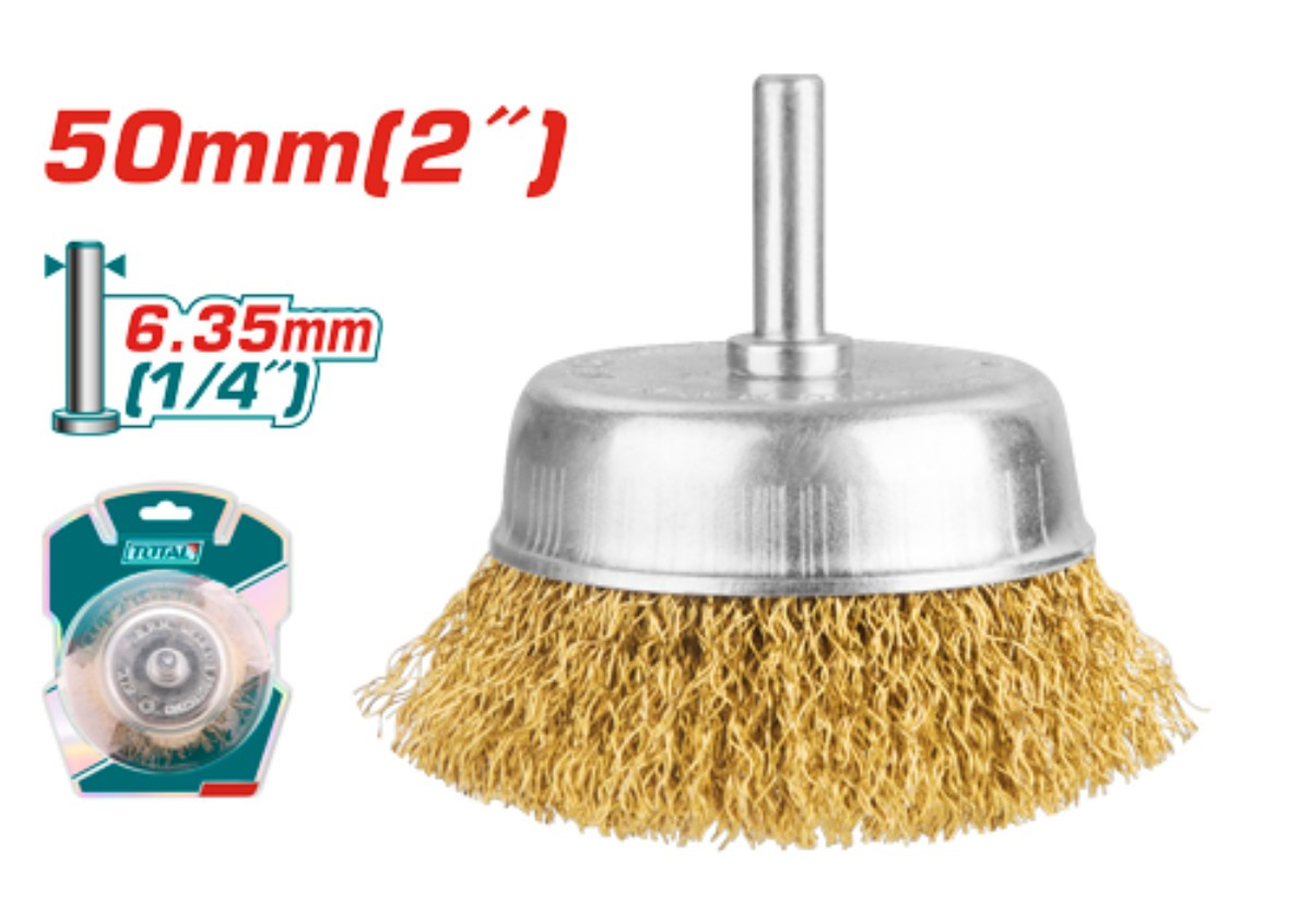 Щетка металлическая с чашкой 50мм  TAC33021 TOTAL