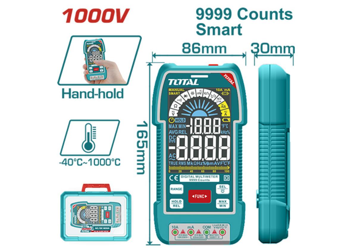 Цифровой мультиметр  1000В TOTAL  TMT5110004