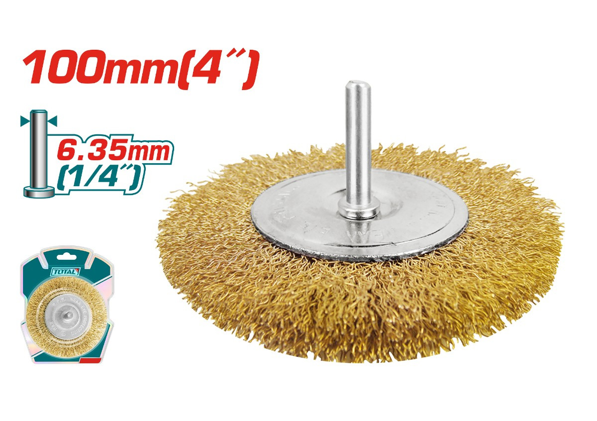 Գլխիկ դռելի ժանգ մաքրող 100մմ TOTAL TAC34041