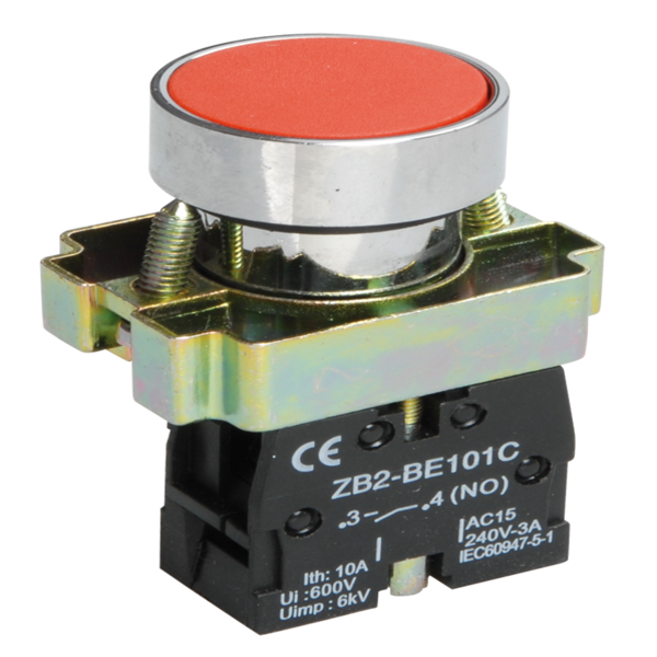 Кнопка красная STOP NO XB2 XB2-BA42-RED-1NC IEK