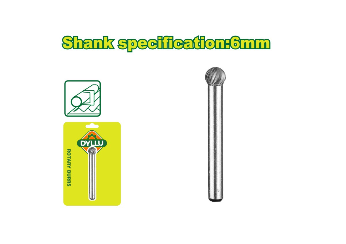 Հղկման կարբիդե գնդաձև բորֆրեզ DYLLU DTYE3K02 6մմ