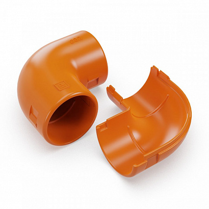 Соединитель угловой разборный оранжевый 20мм (50/800) ПРОМРУКАВ