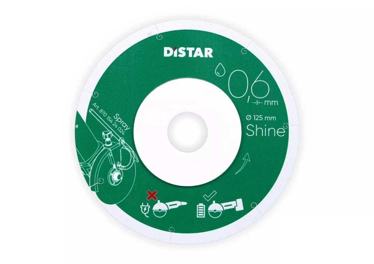 Ալմաստե կտրող սկավառակներ 1A1R 125x0,6x6x22,23 Shine Distar