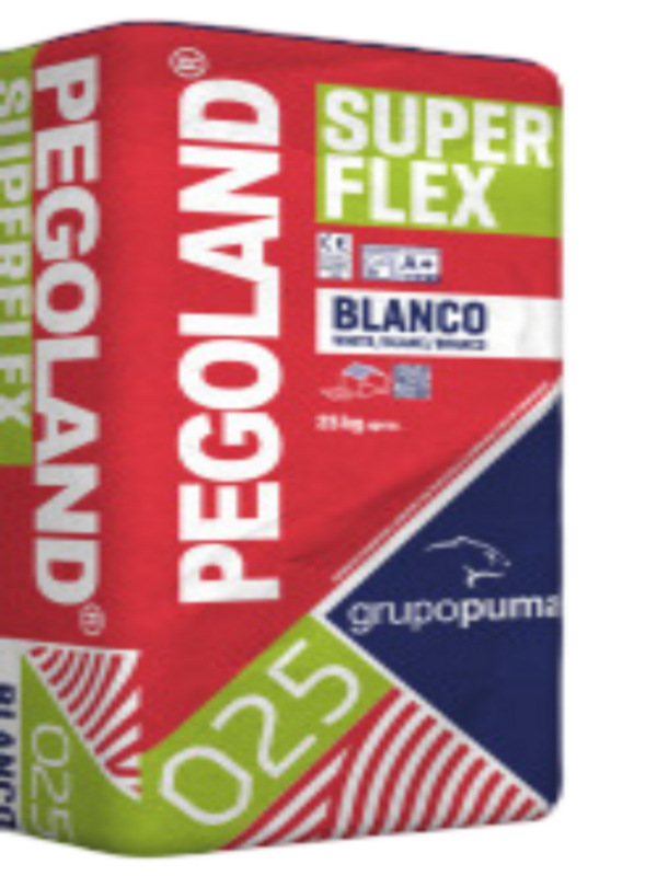 Ցեմենտային սոսինձ կրկնակի էլաստիկությամբ 025 սպիտակ, 25կգ C2TE S2 PEGOLAND PUMA