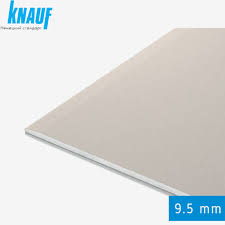 Գիպսաստվարաթղթե սալեր 9․5մմ  (1.2մ*2․5մ) Knauf