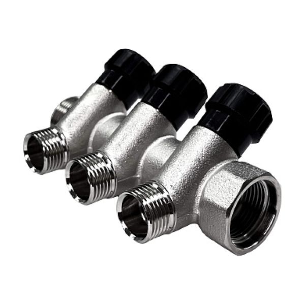 Коллектор регулирующий  ГШ 3/4" (НР 1/2"х3 вых.) STI