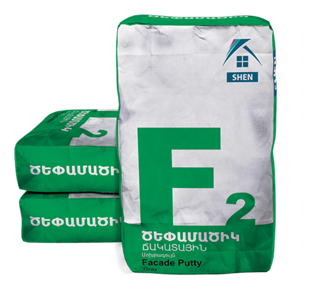 Ծեփամածիկ ճակատային F2 20կգ Shen (մոխրագույն)