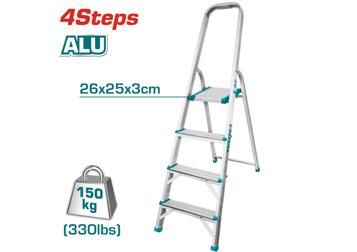 Стремянка 4 ступени 87.7см THLAD06041 TOTAL