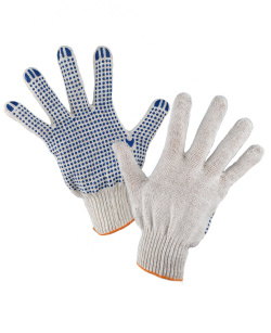 Строительные перчатки с точками  Unipack