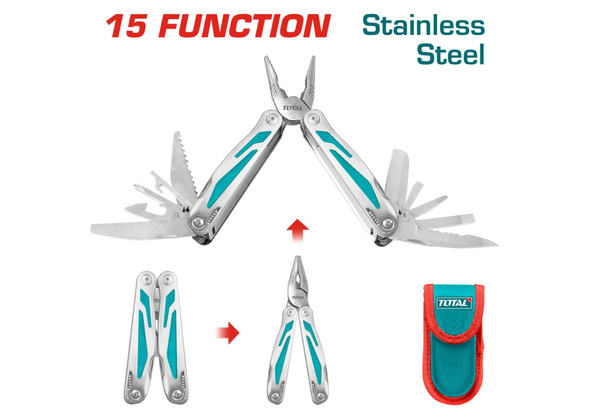 Складной многофункциональный инструмент TOTAL TFMFT01151
