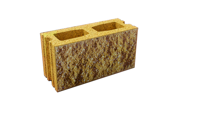 Բլոկ Սպլիտ մուգ դեղին 39*19*20սմ  1-26 Shen