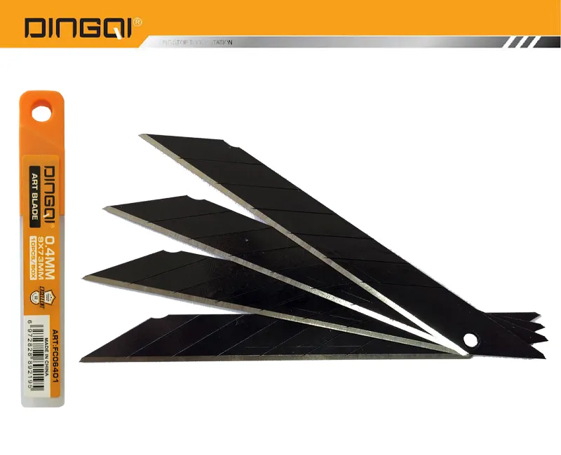 Դանակ պաստառի պահուստային 9մմ*0,4*73մմ DINGQI