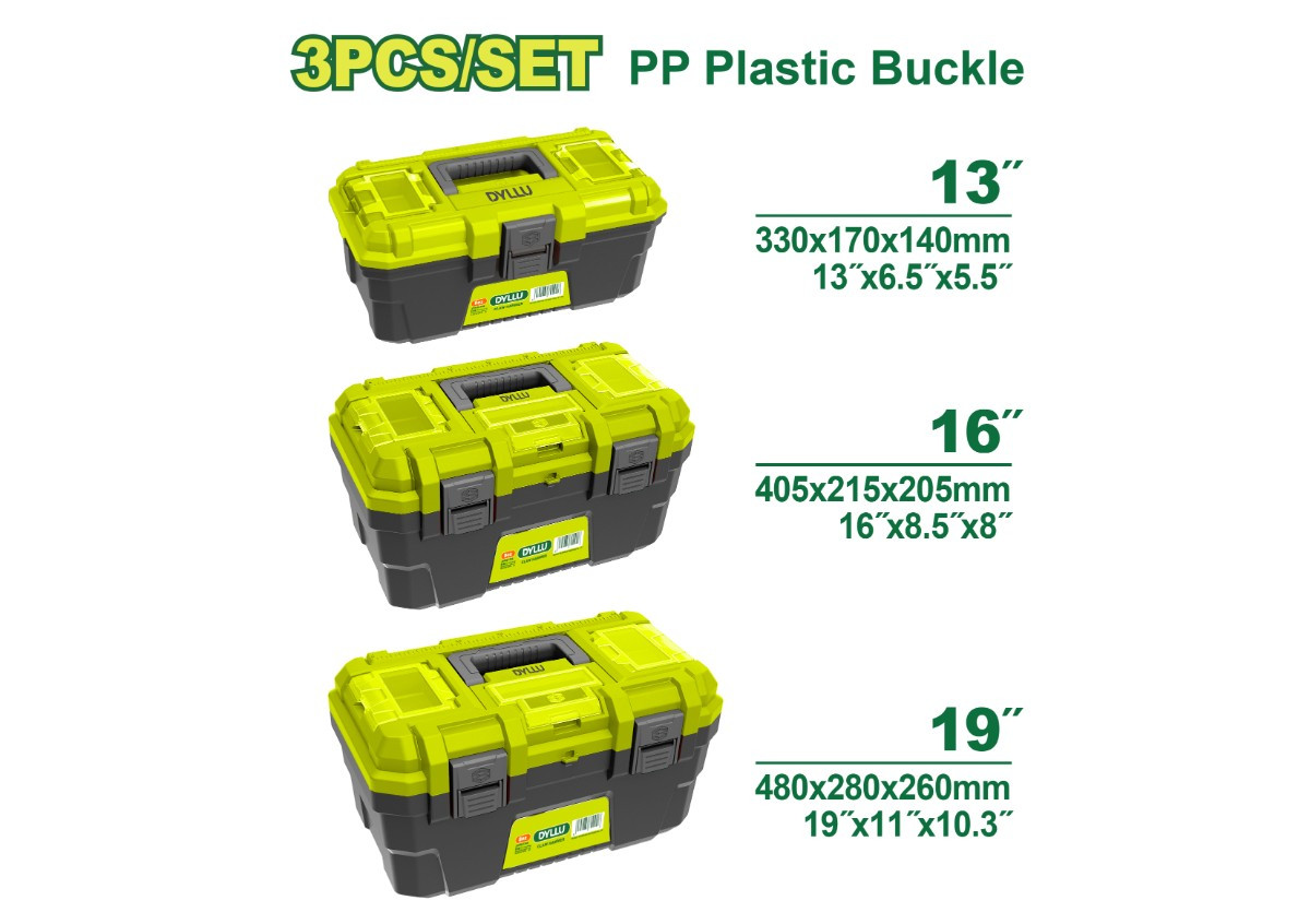 Пластиковые коробки для инструментов 3шт  DYLLU DTTB2103