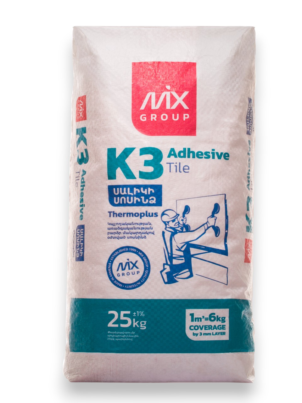 Սալիկի սոսինձ K3 Mix 25կգ