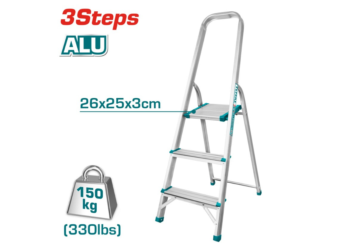 Стремянка 3 ступени 62․9см THLAD06031 TOTAL
