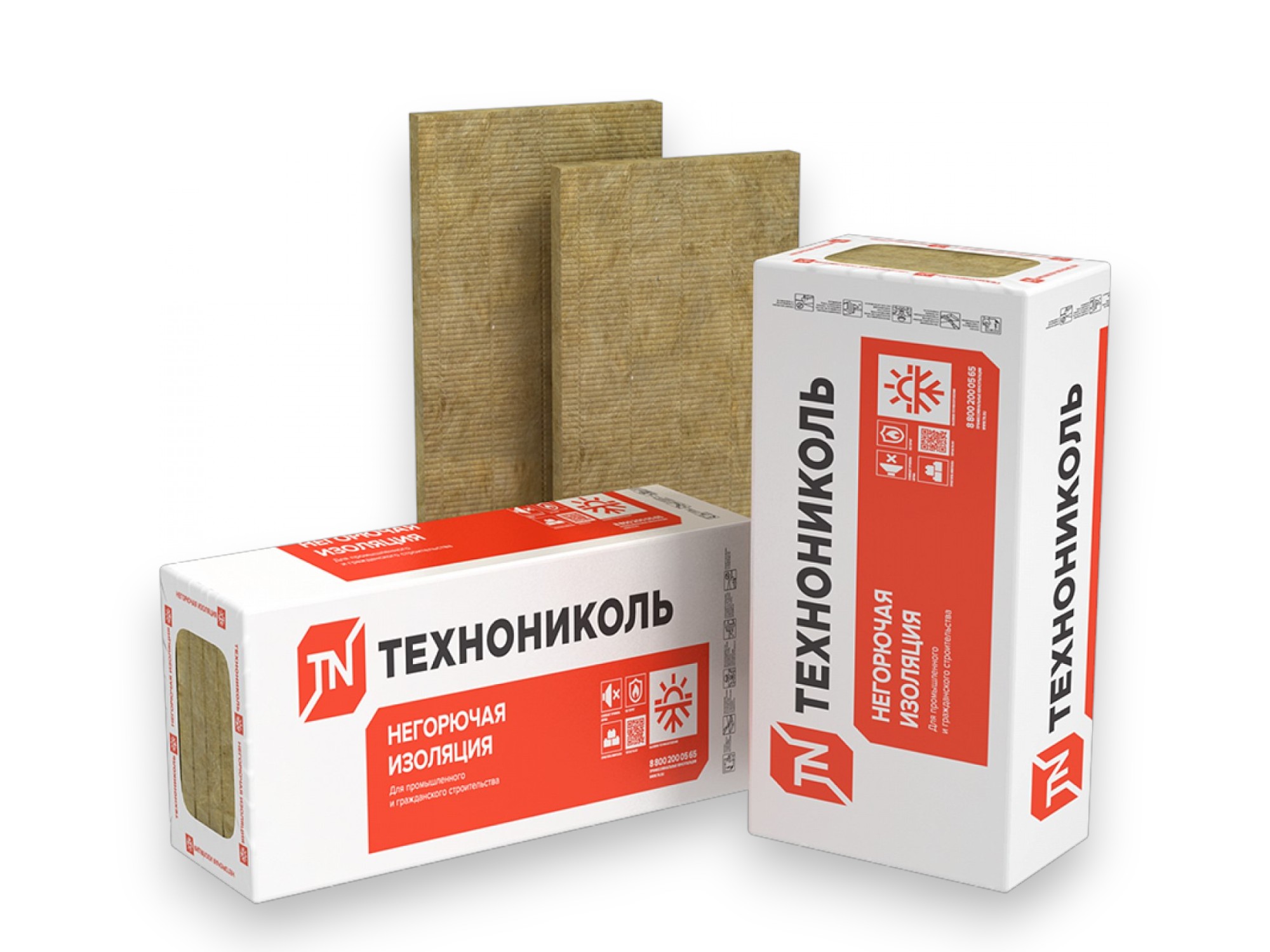 Утеплитель минвата 1200*600*100мм  2,16м2 ТЕХНОФАС ОПТИМА