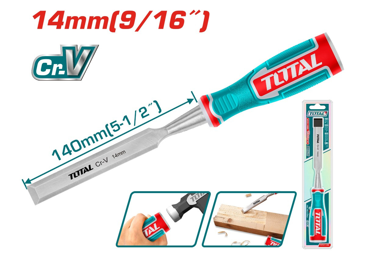 Стамеска по дереву 14мм TOTAL THT41146
