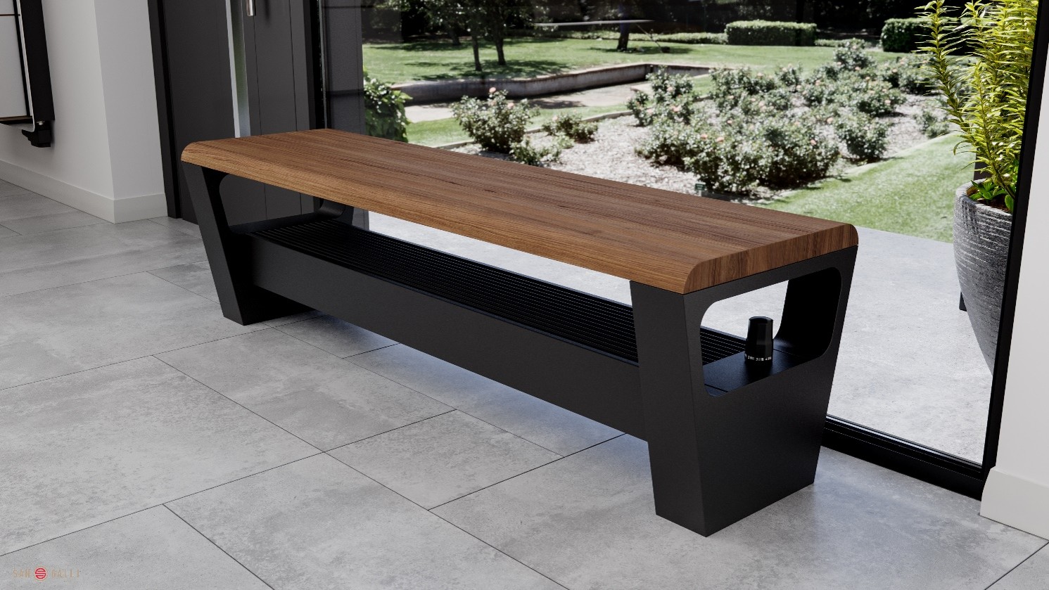 Ռադիատոր-նստարան BNC-1000 (RAL 9005 matt) SAN GALLI