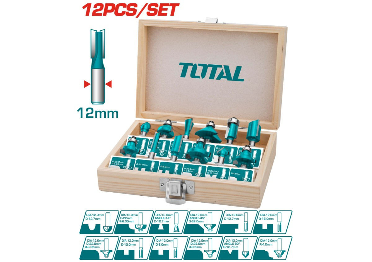 Ֆրեզի գլխիկների հավաքածու TACSR2121 TOTAL