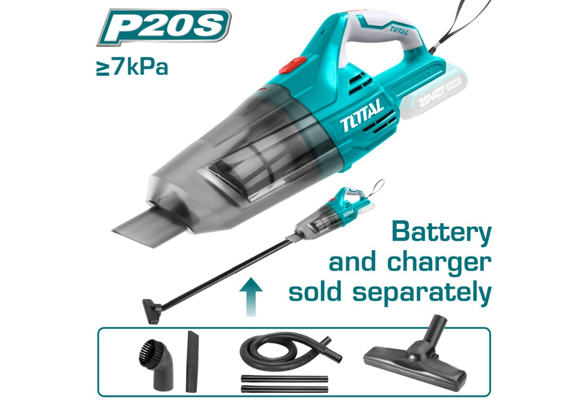 Փոշեկուլ մարտկոցային 20Վ 7կՊա 0․7լ TOTAL TVLI2001