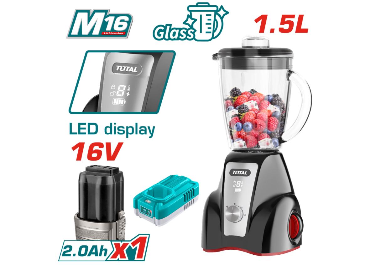 Беспроводной блендер 16 В 1,5лTOTAL TJB052K