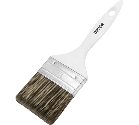 Վրձին լաքիհամար, մուգ սինթետիկ մազիկներով, հարթ 100*15մմ Decor