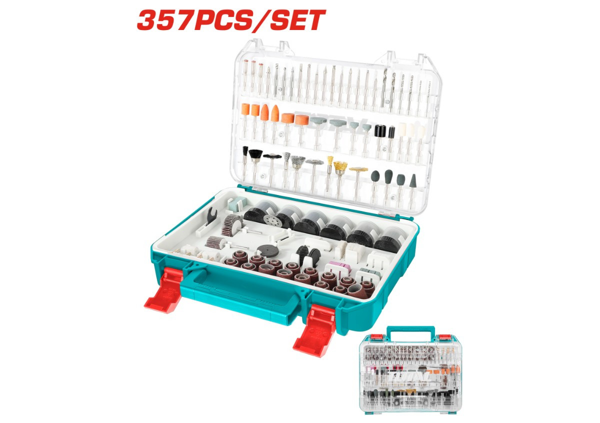 Գրավերի գլխիկների հավաքածու 357 կտոր TOTAL TACSD13571