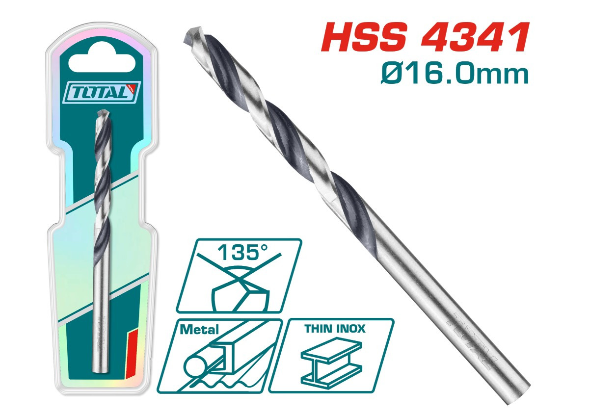 Շաղափ մետաղի 16մմ TOTAL TAC1201604