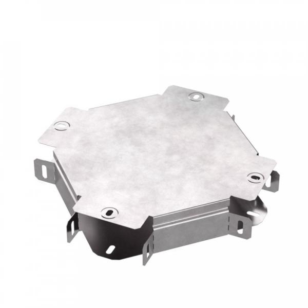 Ответвитель Х-образный с крышкой 100*50мм ПРОМРУКАВ