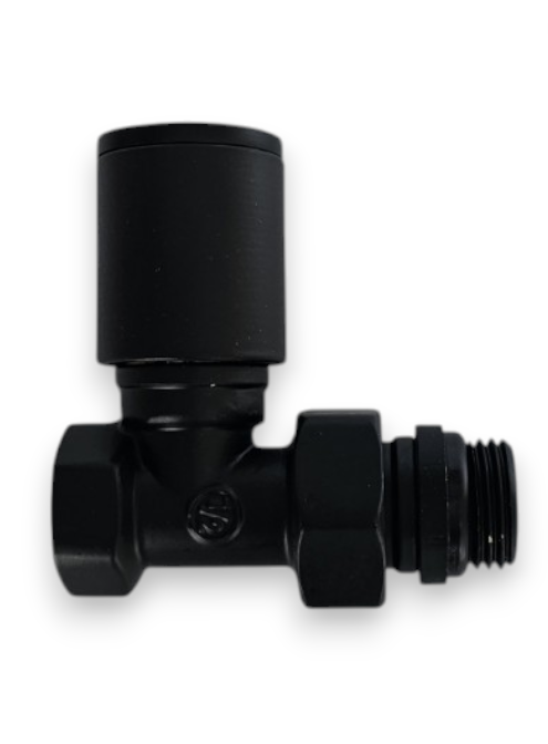 Латунный клапан для сушилки с резиновой прокладкой чёрный 1/2F-1/2M Betta