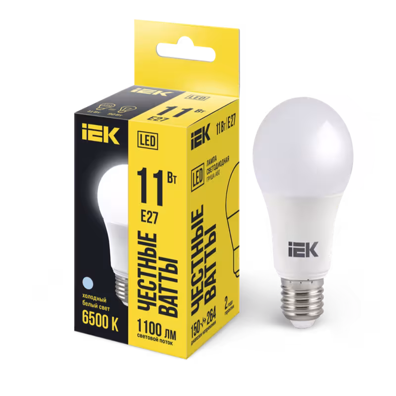 LED լամպ A60 11 w 6500K E27 IEK