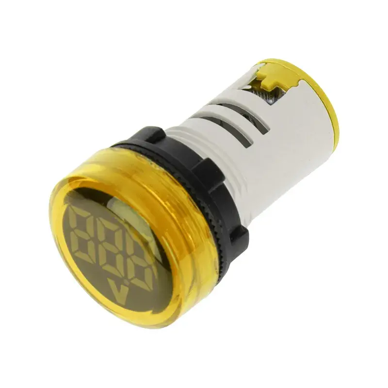 Լույս դեղին վոլտմետր թվային կլոր 70-500V VD22 IEK