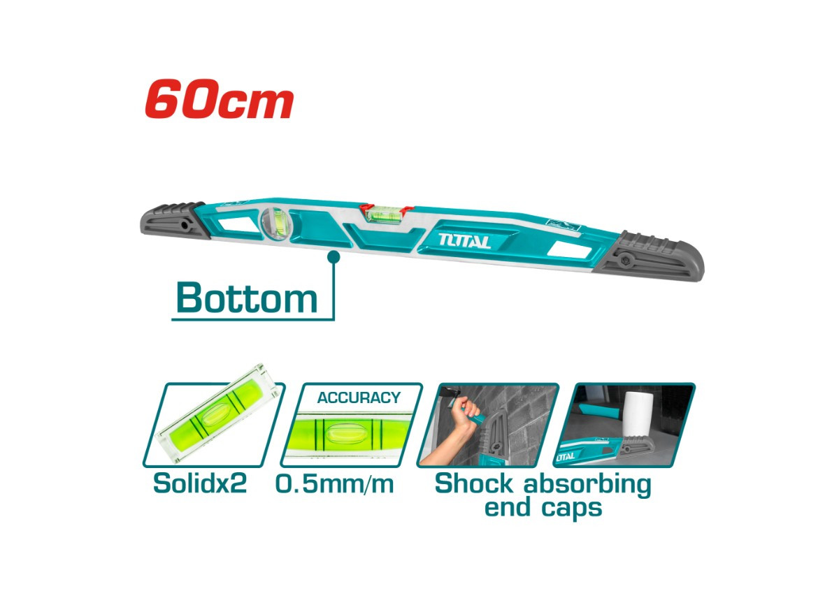 Հարթաչափ հարվածային 60սմ TMT221606 TOTAL