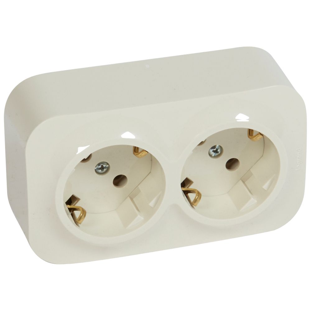 Վարդակ Quteo 2x2B+3 փղոսկր Legrand