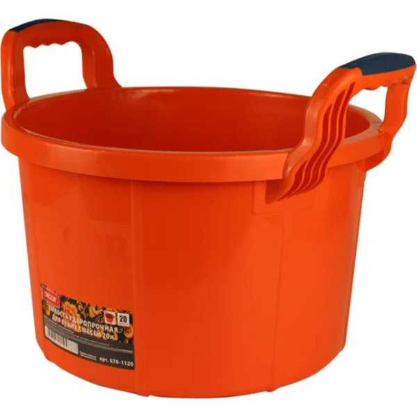 Հարվածակայուն տարա չոր խառնուրդների համար  30լ․ DECOR