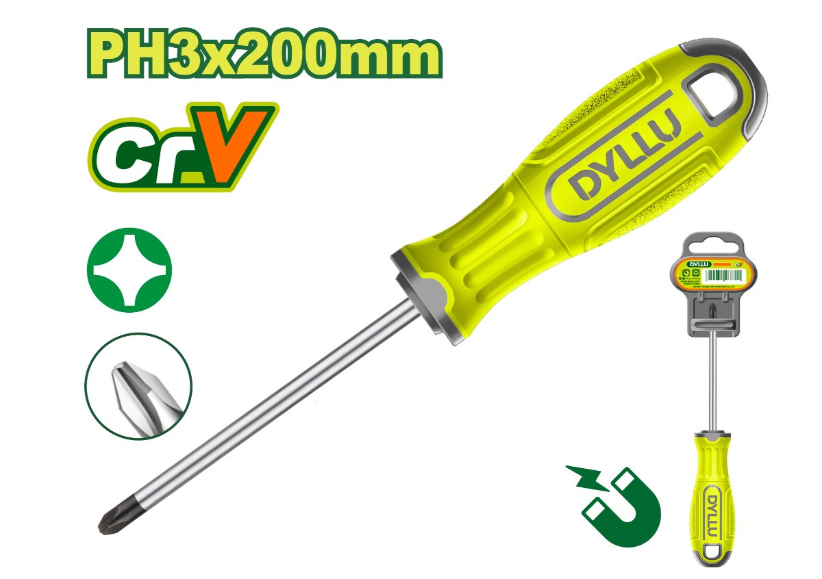 Խաչաձև պտուտակահան DYLLU DTSD2238 PH3x200մմ