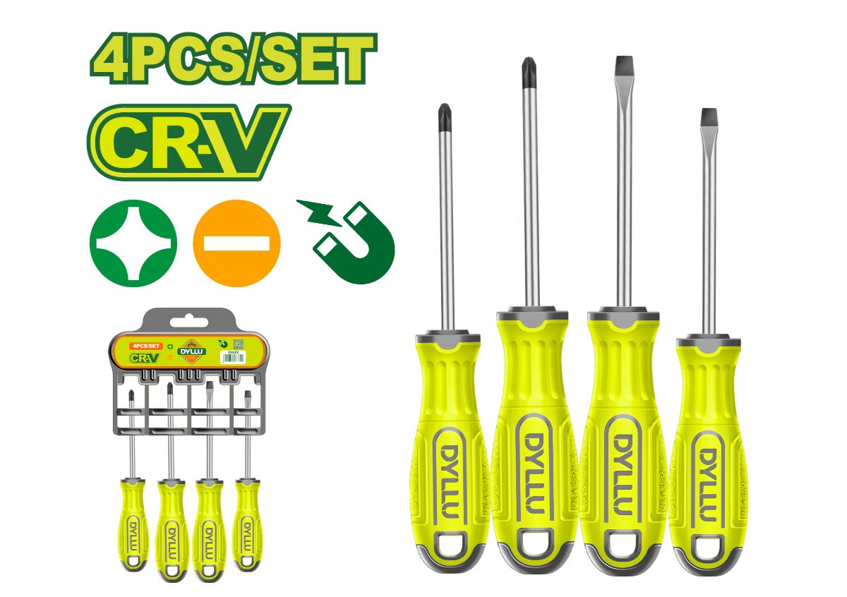 Պտուտակահանների (4 հատ) հավաքածու  DTSS1204 75-10 0մմ DYLLU